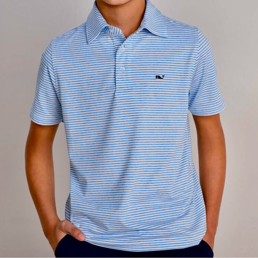 Vineyard Vines Sky Blue Kids Polo